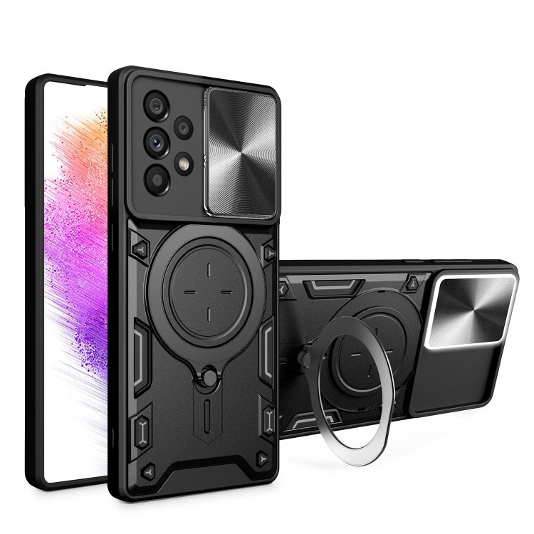Custodia TPU con copriobiettivo scorrevole per Galaxy S23+