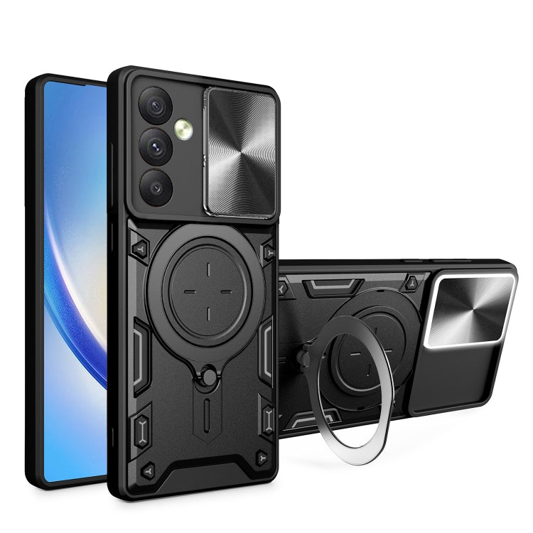 Custodia TPU con copri camera scorrevole per Samsung Galaxy A34 5