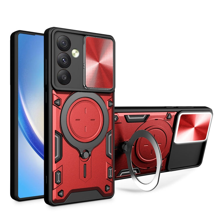 Custodia TPU con copri camera scorrevole per Samsung Galaxy A34 5