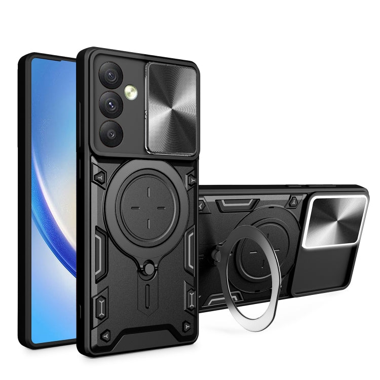 Custodia TPU con copri camera scorrevole per Samsung Galaxy A34 5