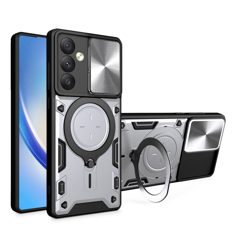 Custodia TPU con copri camera scorrevole per Samsung Galaxy A34 5