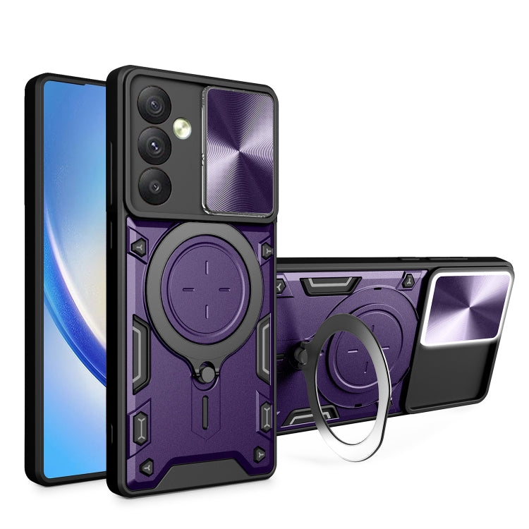 Custodia TPU con copri camera scorrevole per Samsung Galaxy A34 5