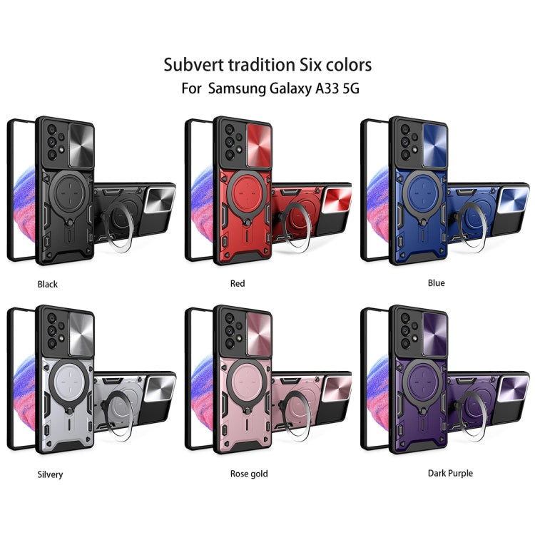 Custodia TPU con copri camera scorrevole per Samsung Galaxy S22 U