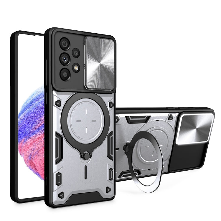 Custodia TPU con copri camera scorrevole per Samsung Galaxy S22 U