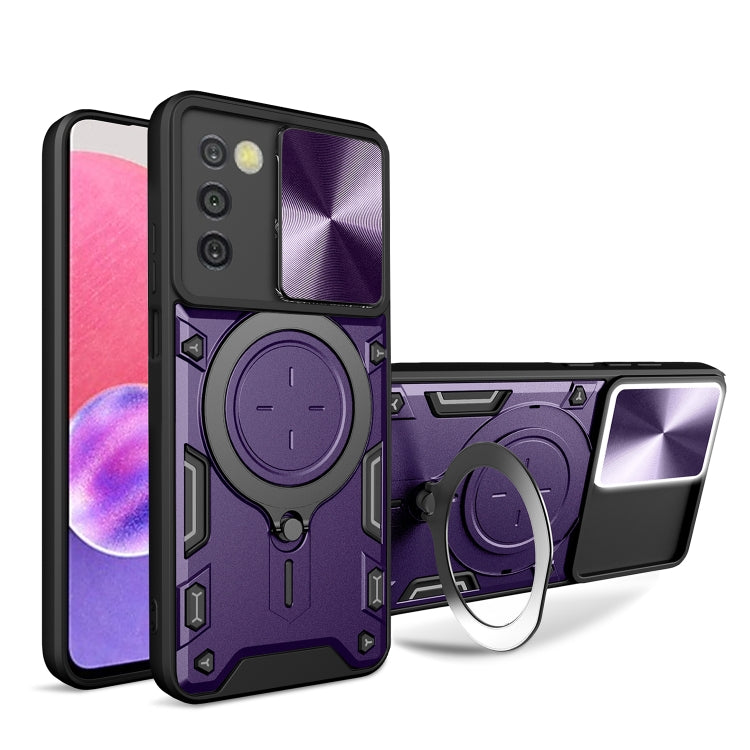 Custodia TPU con copri camera scorrevole per Samsung Galaxy S22 5