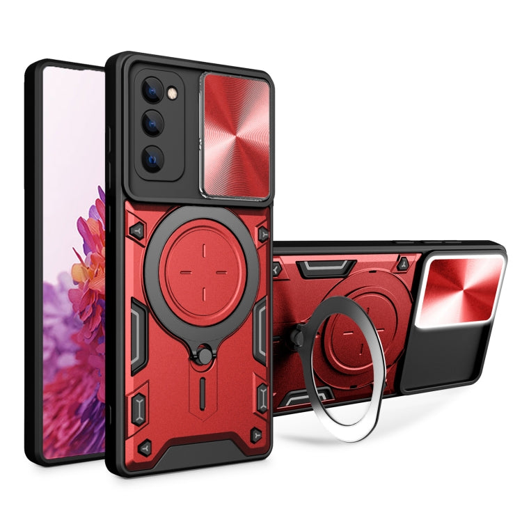 Custodia TPU con copriobiettivo scorrevole per Galaxy S23+