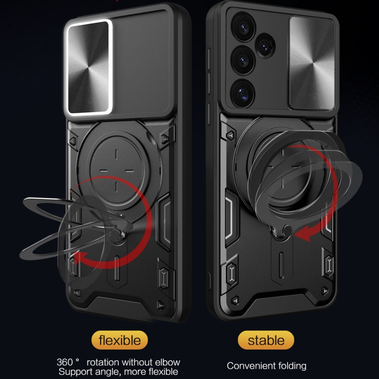 Custodia TPU con copertura scorrevole per Samsung Galaxy S24 FE