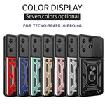 Cover fotocamera scorrevole in TPU e PC per Tecno Spark 10 Pro
