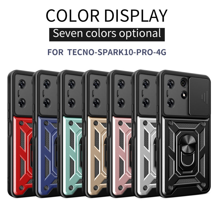 Cover fotocamera scorrevole in TPU e PC per Tecno Spark 10 Pro
