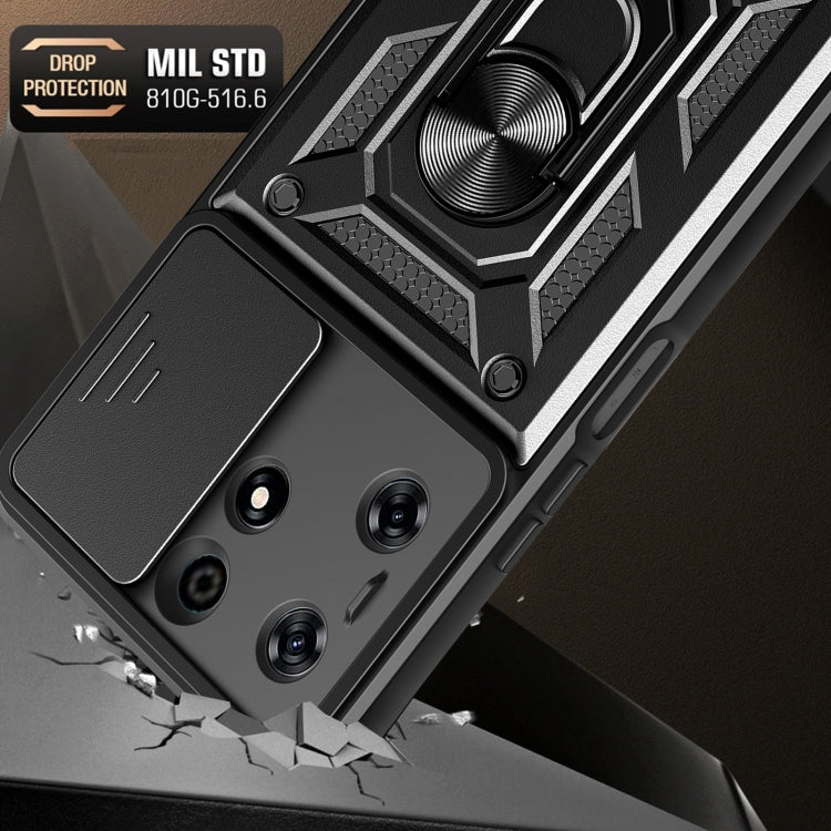 Cover fotocamera scorrevole in TPU e PC per Tecno Spark 10 Pro