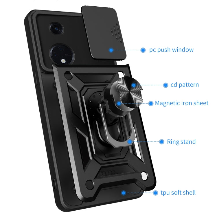 Cover fotocamera scorrevole in TPU e PC per Tecno Spark 10 Pro