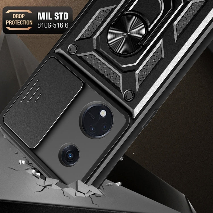 Cover fotocamera scorrevole in TPU e PC per Tecno Spark 10 Pro