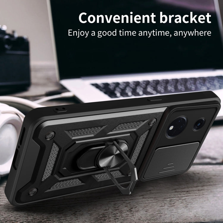 Cover fotocamera scorrevole in TPU e PC per Tecno Spark 10 Pro