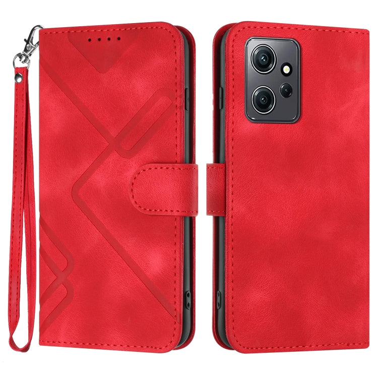 Custodia per cellulare in pelle con motivo a linea, For Xiaomi Redmi Note 12 4G Global, For Xiaomi Redmi Note 12 Pro+ 4G/5G Global, For Xiaomi Redmi Note 12 5G Global, For Xiaomi 13 Pro