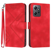 Custodia per cellulare in pelle con motivo a linea, For Xiaomi Redmi Note 12 4G Global, For Xiaomi Redmi Note 12 Pro+ 4G/5G Global, For Xiaomi Redmi Note 12 5G Global, For Xiaomi 13 Pro