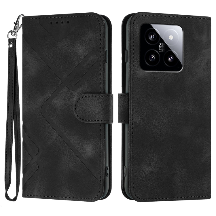 Custodia portafoglio in pelle per Xiaomi 14 Pro