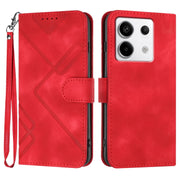 Custodia per cellulare in pelle con motivo a linea, For Xiaomi Redmi Note 13 Pro 4G, For Xiaomi Redmi Note 13 4G, For Xiaomi Redmi 13C, For Xiaomi Redmi K70E