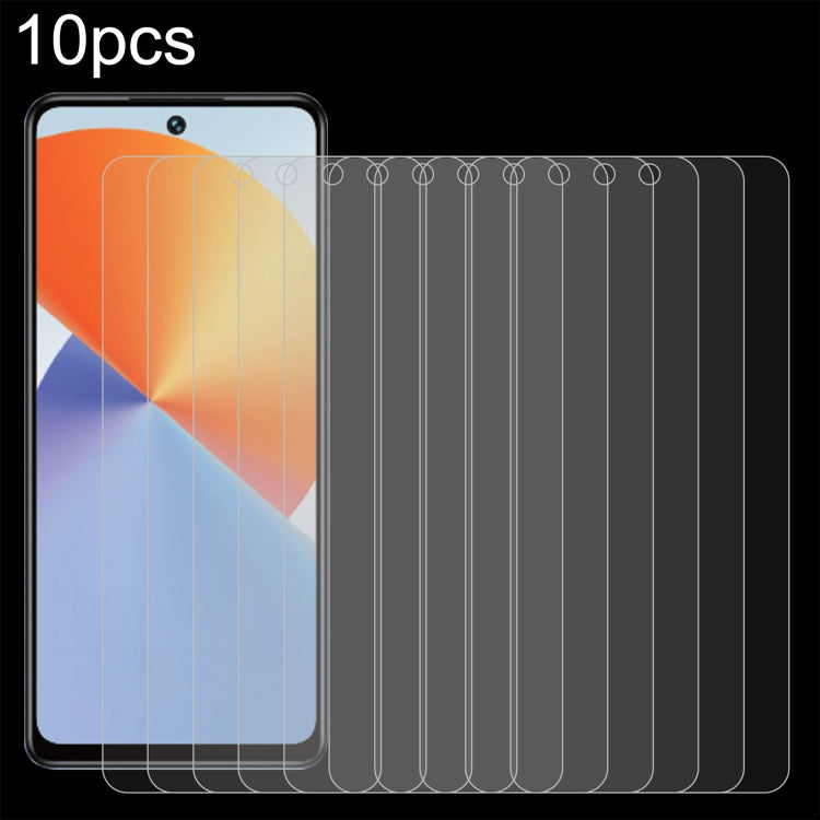 Pellicola in vetro temperato 10 pezzi 0,26 mm 9H 2,5D, For Infinix Note 30 Pro, For Infinix Hot 30 Play NFC, For Infinix Hot 30 5G, For Infinix Hot 9 Lite, For Infinix GT 10 Pro, For Infinix Zero 30, For Infinix Zero 30 4G, For Infinix Note 30i        ...