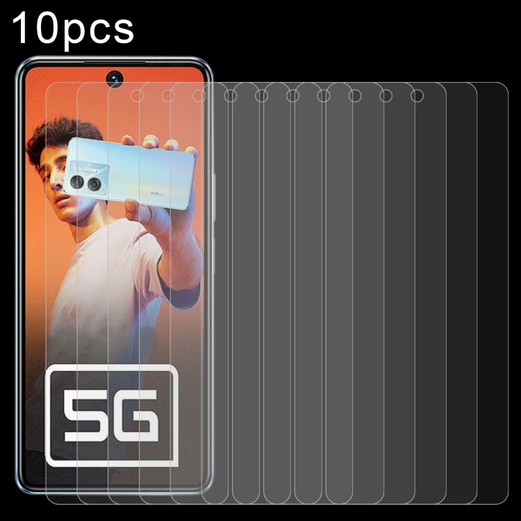 Pellicola in vetro temperato 10 pezzi 0,26 mm 9H 2,5D, For Infinix Note 30 Pro, For Infinix Hot 30 Play NFC, For Infinix Hot 30 5G, For Infinix Hot 9 Lite, For Infinix GT 10 Pro, For Infinix Zero 30, For Infinix Zero 30 4G, For Infinix Note 30i        ...
