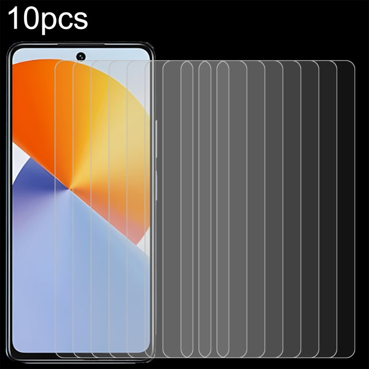 Pellicola in vetro temperato 10 pezzi 0,26 mm 9H 2,5D, For Infinix Note 30 Pro, For Infinix Hot 30 Play NFC, For Infinix Hot 30 5G, For Infinix Hot 9 Lite, For Infinix GT 10 Pro, For Infinix Zero 30, For Infinix Zero 30 4G, For Infinix Note 30i        ...