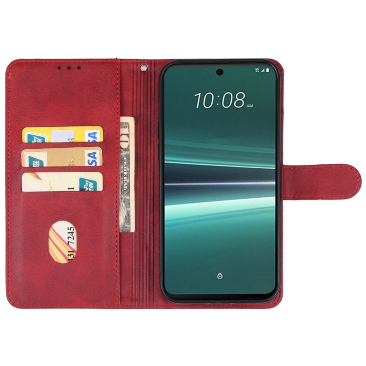Custodia in pelle per HTC U24 Pro con supporto e slot carte