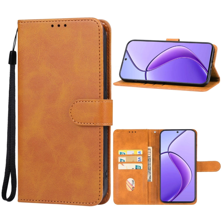 Custodia in pelle per Realme C63 con supporto e slot carte