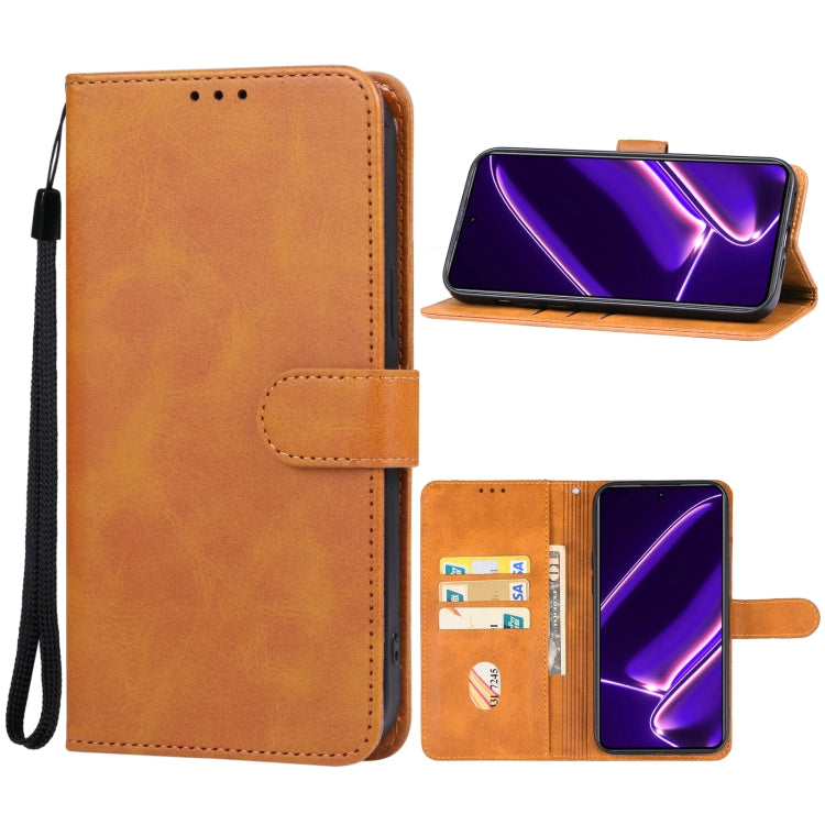 Custodia in pelle per Realme C63 con supporto e slot carte