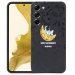Custodia per cellulare con bordo dritto in silicone modello astronauta, For Samsung Galaxy S20 Ultra 5G, For Samsung Galaxy A54 5G, For Samsung Galaxy S20 FE