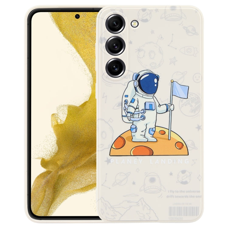 Custodia per cellulare con bordo dritto in silicone modello astronauta, For Samsung Galaxy A71, For Samsung Galaxy A53 5G, For Samsung Galaxy A52 5G / 4G