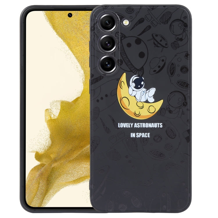 Custodia per cellulare con bordo dritto in silicone modello astronauta, For Samsung Galaxy A22 4G, For Samsung Galaxy A20 / A30, For Samsung Galaxy A13 5G / 4G