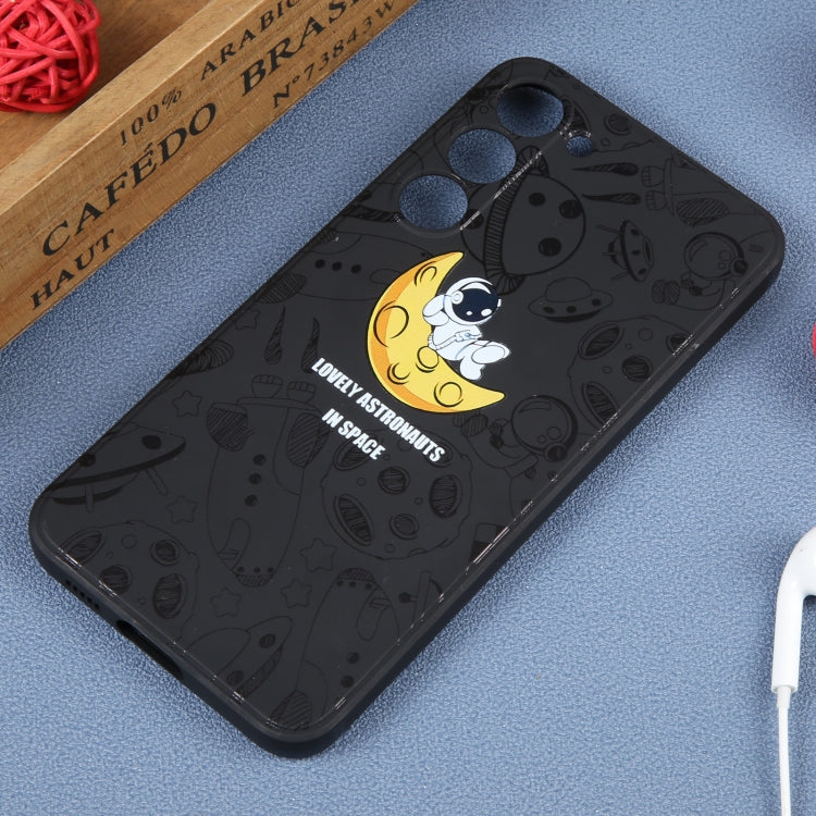 Custodia per cellulare con bordo dritto in silicone modello astronauta, For Samsung Galaxy A22 4G, For Samsung Galaxy A20 / A30, For Samsung Galaxy A13 5G / 4G