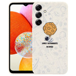 Custodia per cellulare con bordo dritto in silicone modello astronauta, For Samsung Galaxy A14, For Samsung Galaxy S20+, For Samsung Galaxy A34 5G