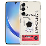 Custodia per cellulare con bordo dritto in silicone modello astronauta, For Samsung Galaxy A14, For Samsung Galaxy S20+, For Samsung Galaxy A34 5G