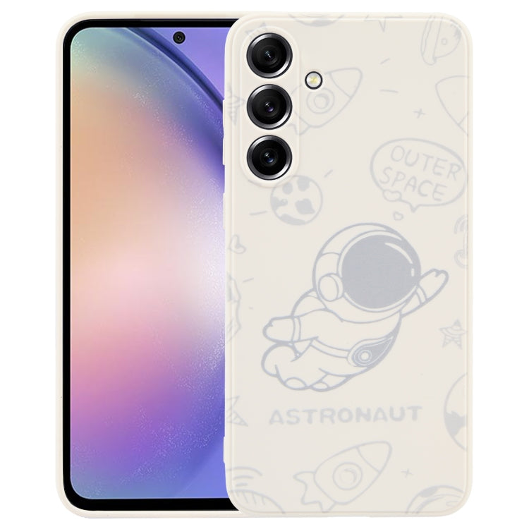 Custodia per cellulare con bordo dritto in silicone modello astronauta, For Samsung Galaxy S20 Ultra 5G, For Samsung Galaxy A54 5G, For Samsung Galaxy S20 FE