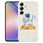 Custodia per cellulare con bordo dritto in silicone modello astronauta, For Samsung Galaxy S20 Ultra 5G, For Samsung Galaxy A54 5G, For Samsung Galaxy S20 FE