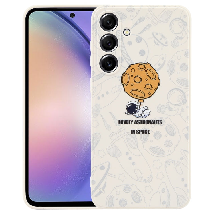 Custodia per cellulare con bordo dritto in silicone modello astronauta, For Samsung Galaxy S20 Ultra 5G, For Samsung Galaxy A54 5G, For Samsung Galaxy S20 FE