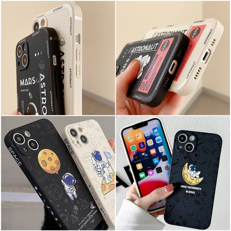 Custodia per cellulare con bordo dritto in silicone modello astronauta, For Samsung Galaxy A12, For Samsung Galaxy A03s EU, For Samsung Galaxy A03 164mm