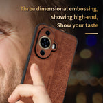 Custodia in pelle goffrata 3D per Huawei nova 11