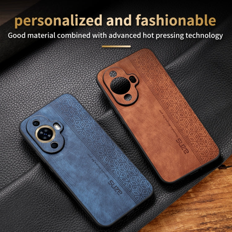 Custodia in pelle goffrata 3D per Huawei nova 11