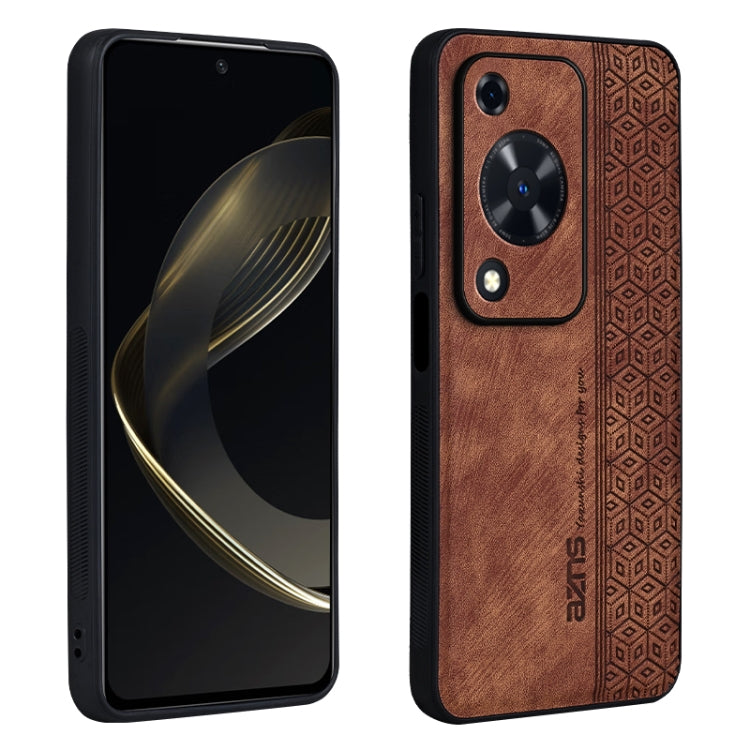 Custodia in pelle goffrata 3D per Huawei Pura 70 Pro