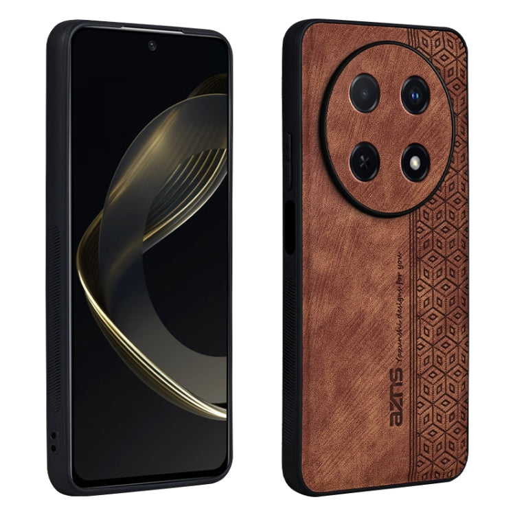 Custodia in pelle goffrata 3D per Huawei Pura 70 Pro