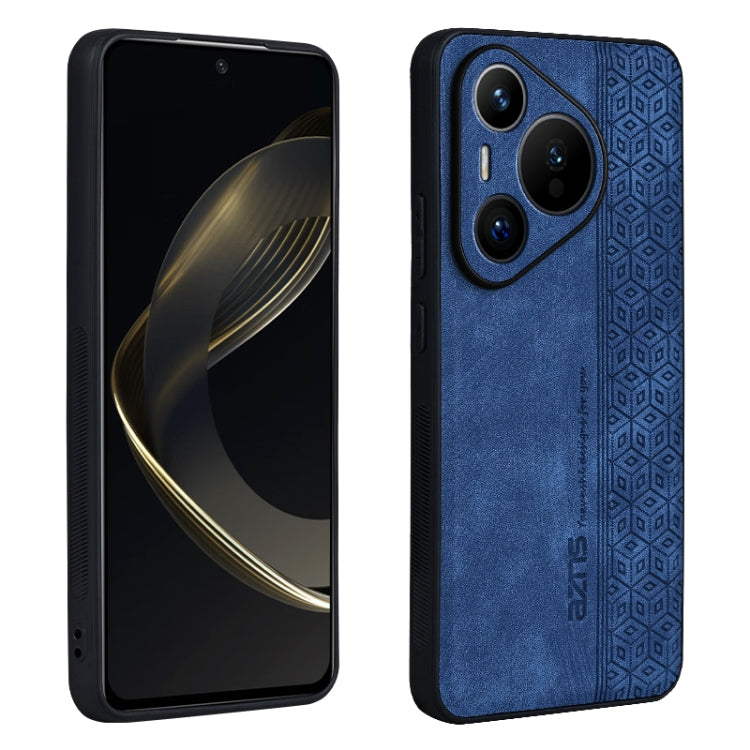 Custodia in pelle goffrata 3D per Huawei Pura 70 Pro