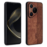 Custodia in pelle goffrata 3D per Huawei Pura 70 Pro