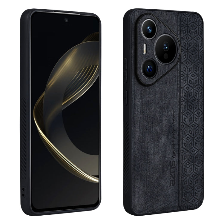 Custodia in pelle goffrata 3D per Huawei Pura 70 Pro