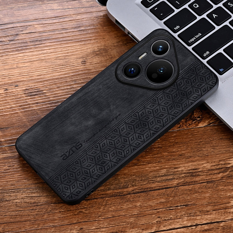 Custodia in pelle goffrata 3D per Huawei Pura 70 Pro