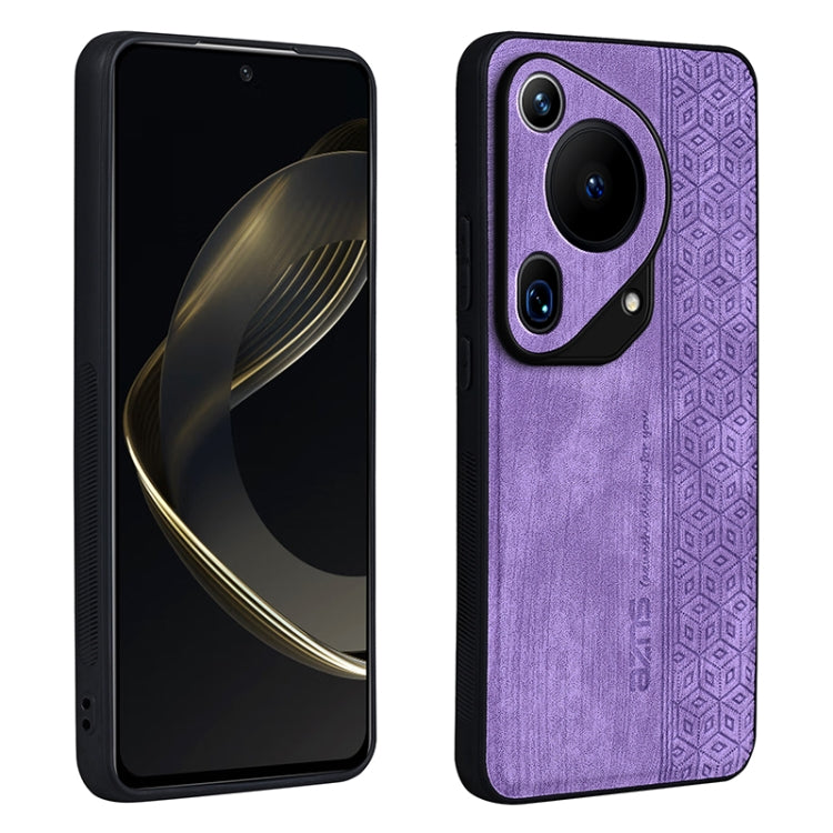 Custodia in pelle goffrata 3D per Huawei Mate 70 Pro e modelli compatibili