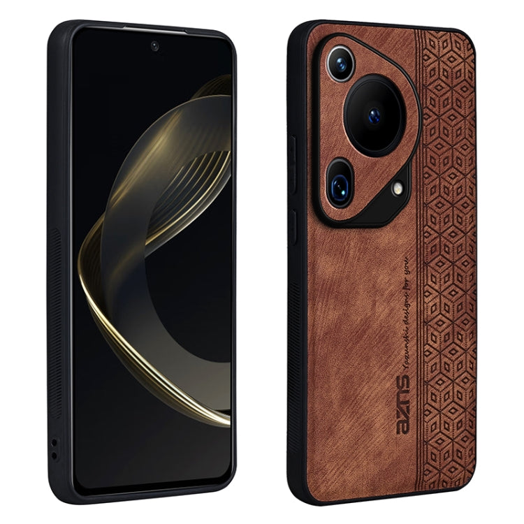 Custodia in pelle goffrata 3D per Huawei Mate 70 Pro e modelli compatibili