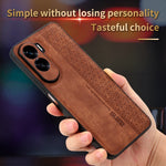Custodia in pelle goffrata 3D per Honor X50i
