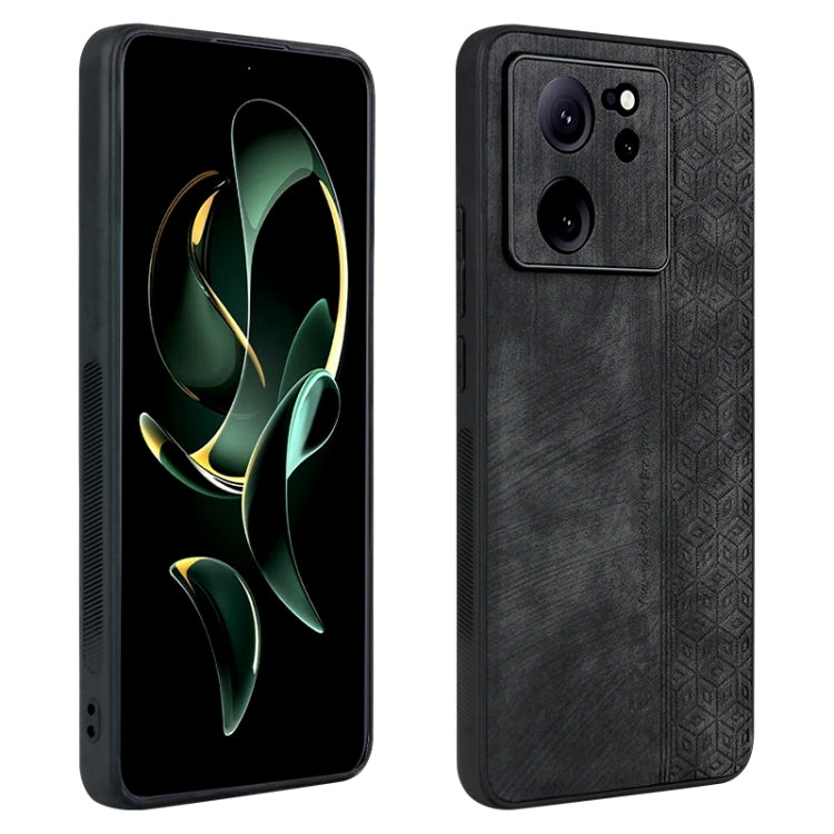 Custodia in pelle goffrata 3D per Xiaomi 14
