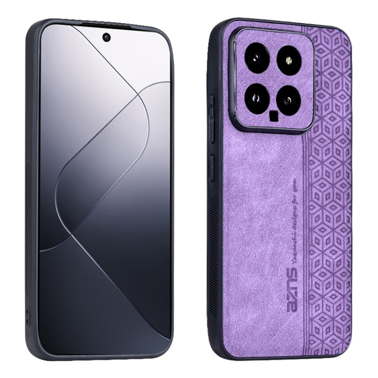 Custodia in pelle goffrata 3D per Xiaomi 14